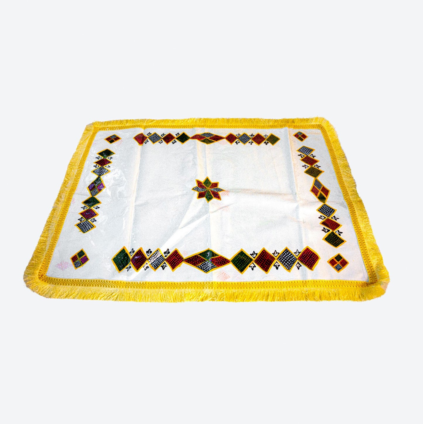 Coffee Ceremony Assortment Rug - Silver Color (ናይ ቡን መንጸፍ)